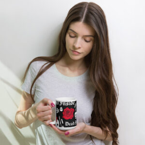 Taza blanca brillante