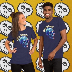 Camiseta de manga corta unisex OLD SKULL